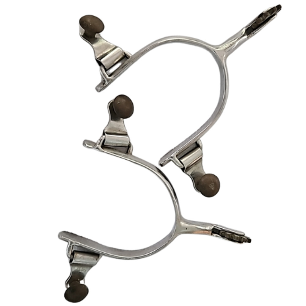 Stainless Steel Ladies or Kids Western Horse Riding Spurs